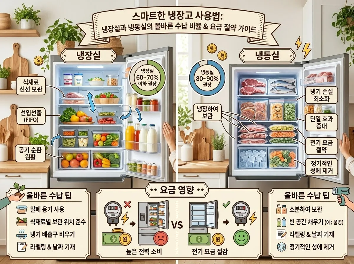 냉장고 전기요금 줄이는 습관, 2026년 누진세 피하는 실천법 3가지 이미지 1