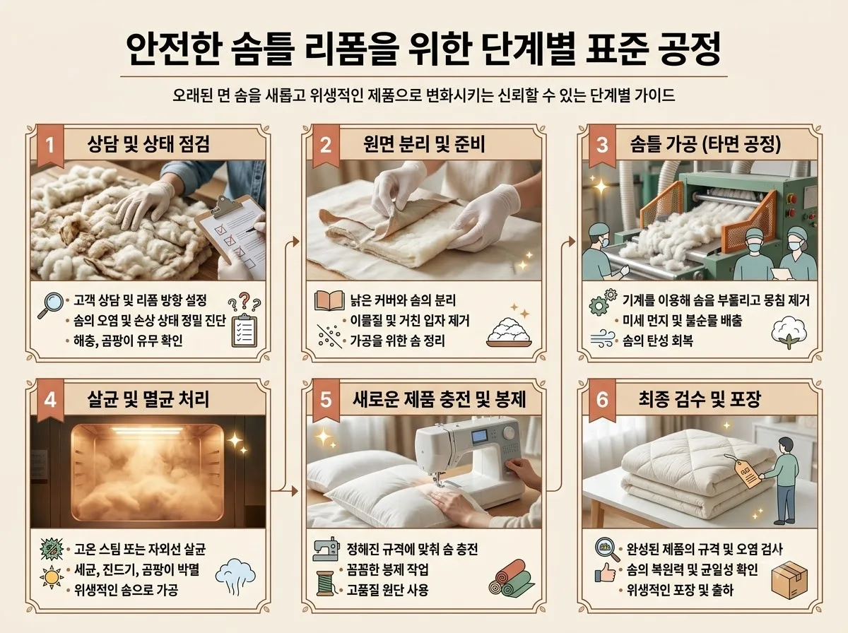 솜틀집 선정 시 가격보다 중요한 3가지 핵심 체크리스트와 2026년 주의사항 이미지 1