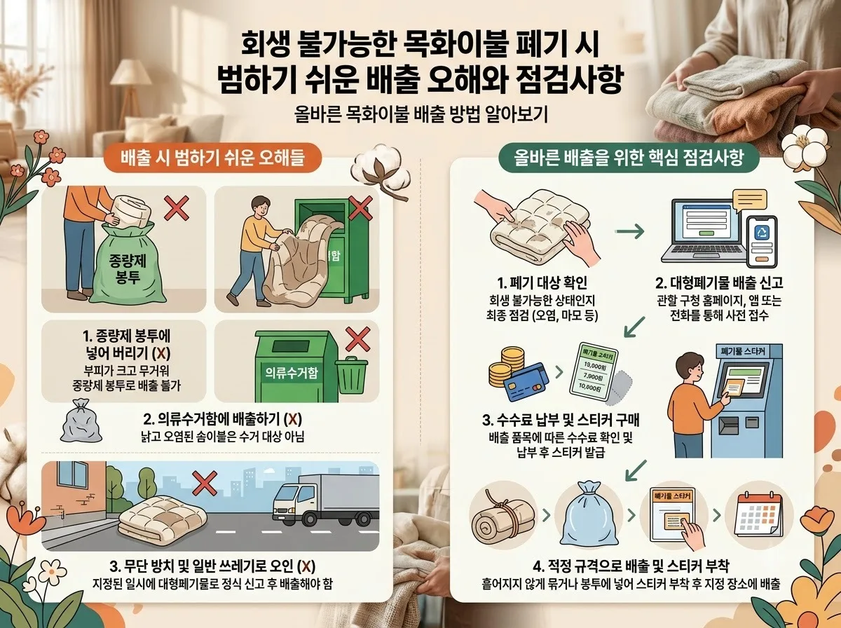 오래된 목화이불 솜틀기 비용과 2026년식 똑똑한 재활용 방법 이미지 2