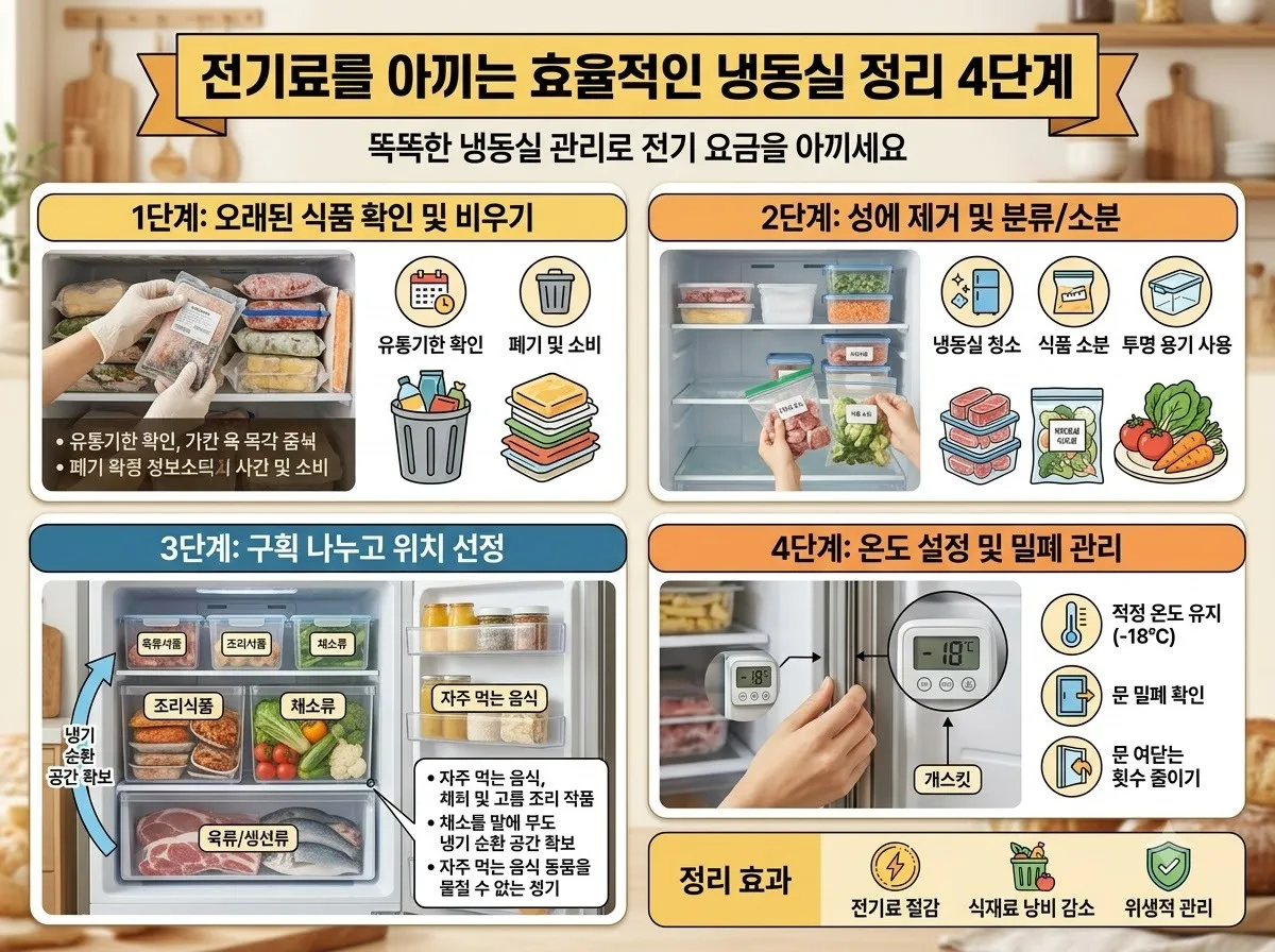 냉동실 정리로 2026년 전기요금 줄이는 5가지 실천법 이미지 1