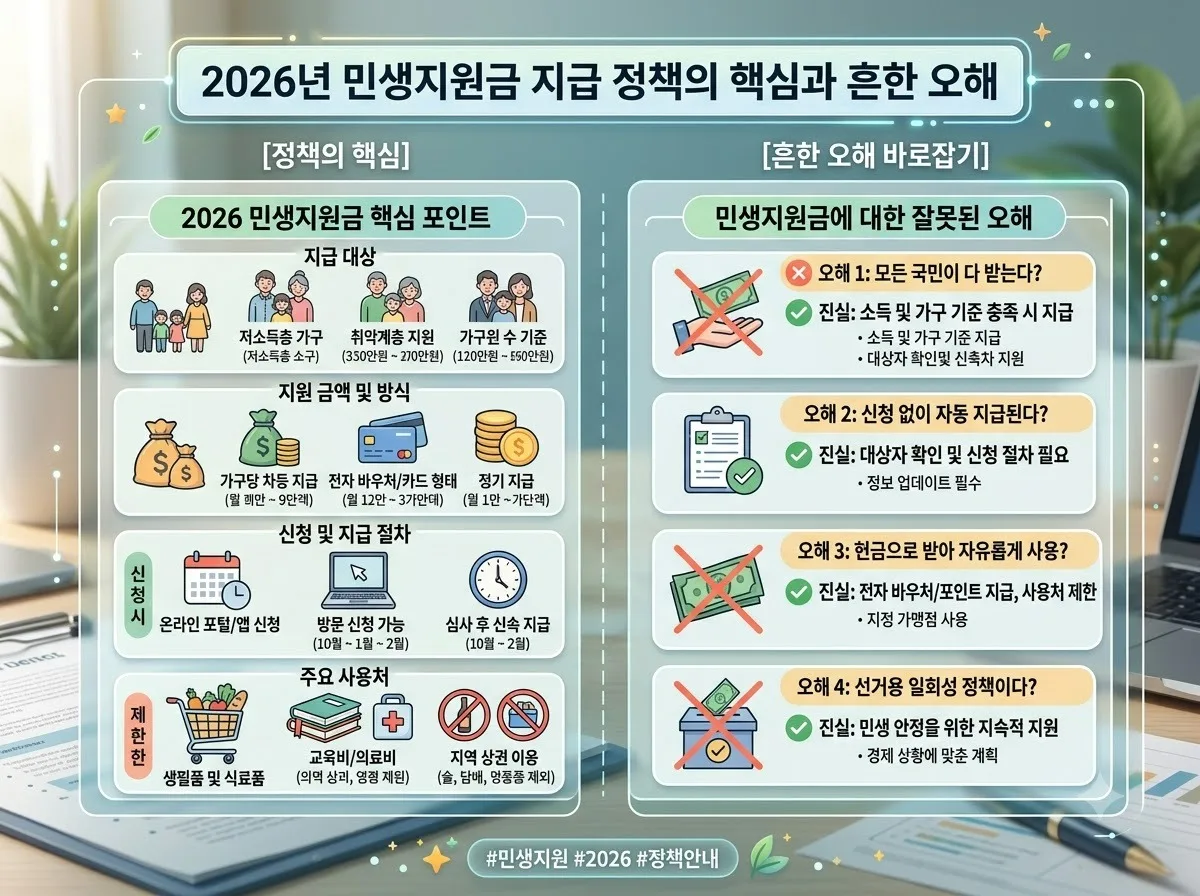 2026년 4차 민생지원금 지급처 확인하기: 지역별 대상과 신청 기간 총정리 이미지 1