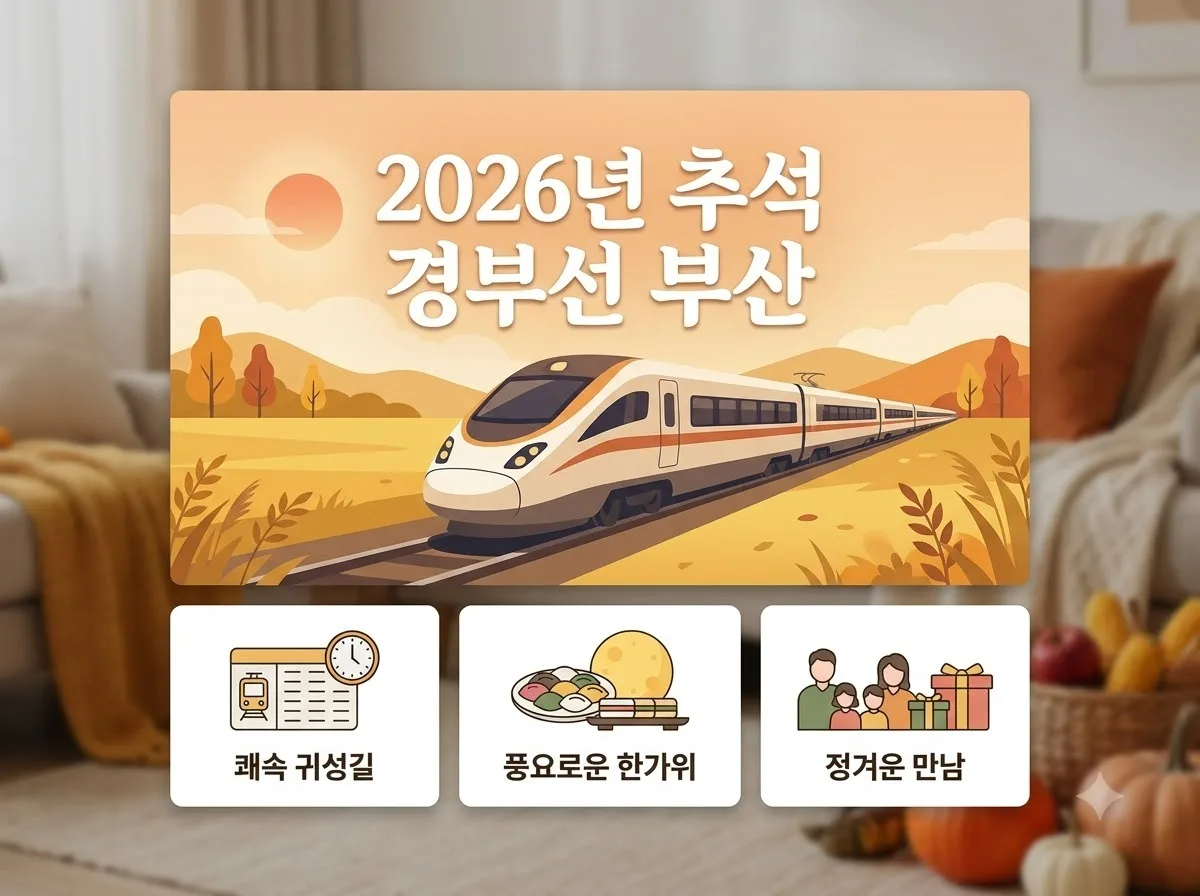 경부선 부산행 추석 열차표 2026년 예매 성공을 위한 핵심 주의점