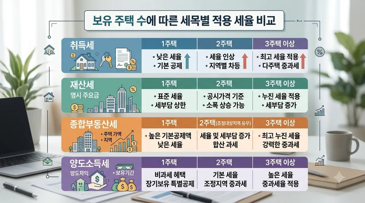 2026년 다주택자 부동산 세금 변화, 실수하기 쉬운 3가지 핵심 체크리스트 이미지 2