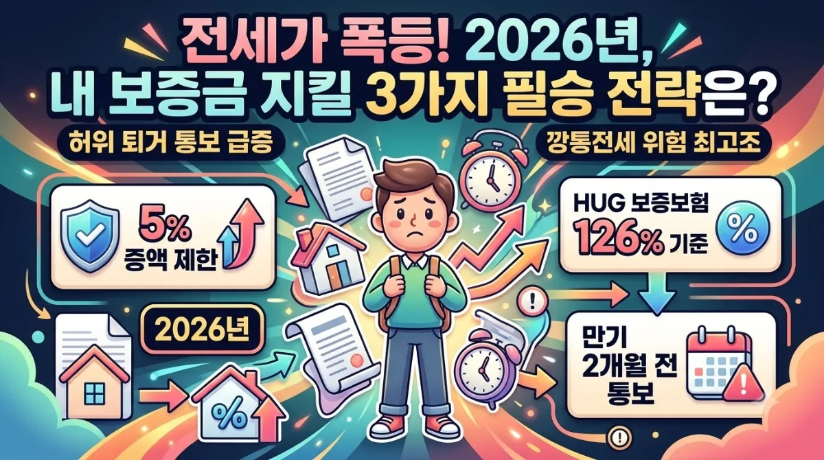 전세가격 오르기 시작하면 벌어지는 일 3가지와 2026년 세입자 안전 보장 대책