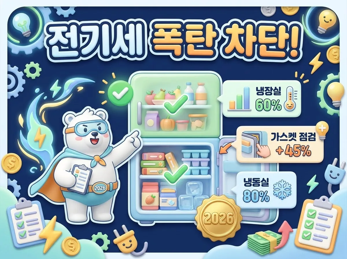 전기세 폭탄 막으려면 2026년 냉장고 이 설정부터 확인하세요