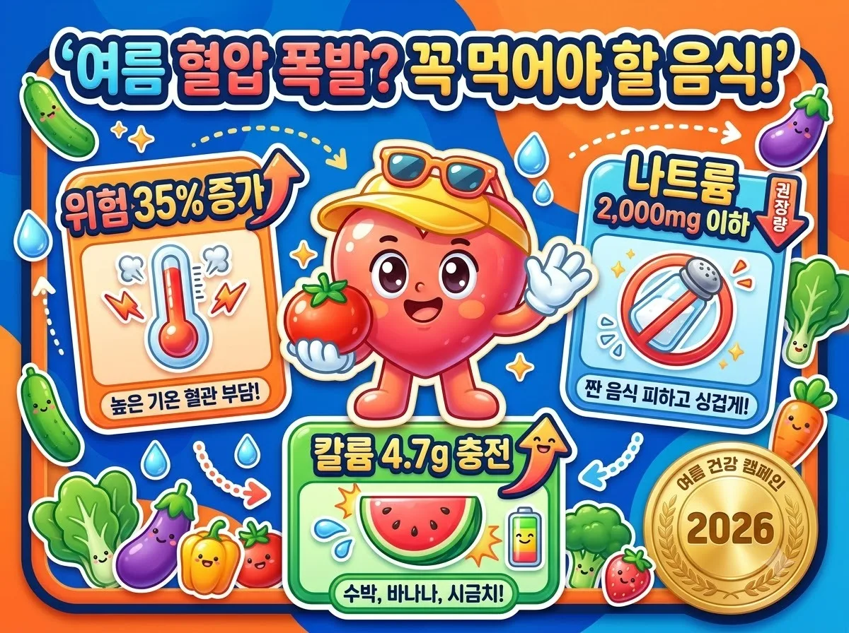 여름 건강과 혈압을 함께 챙기는 음식 5가지와 주의점