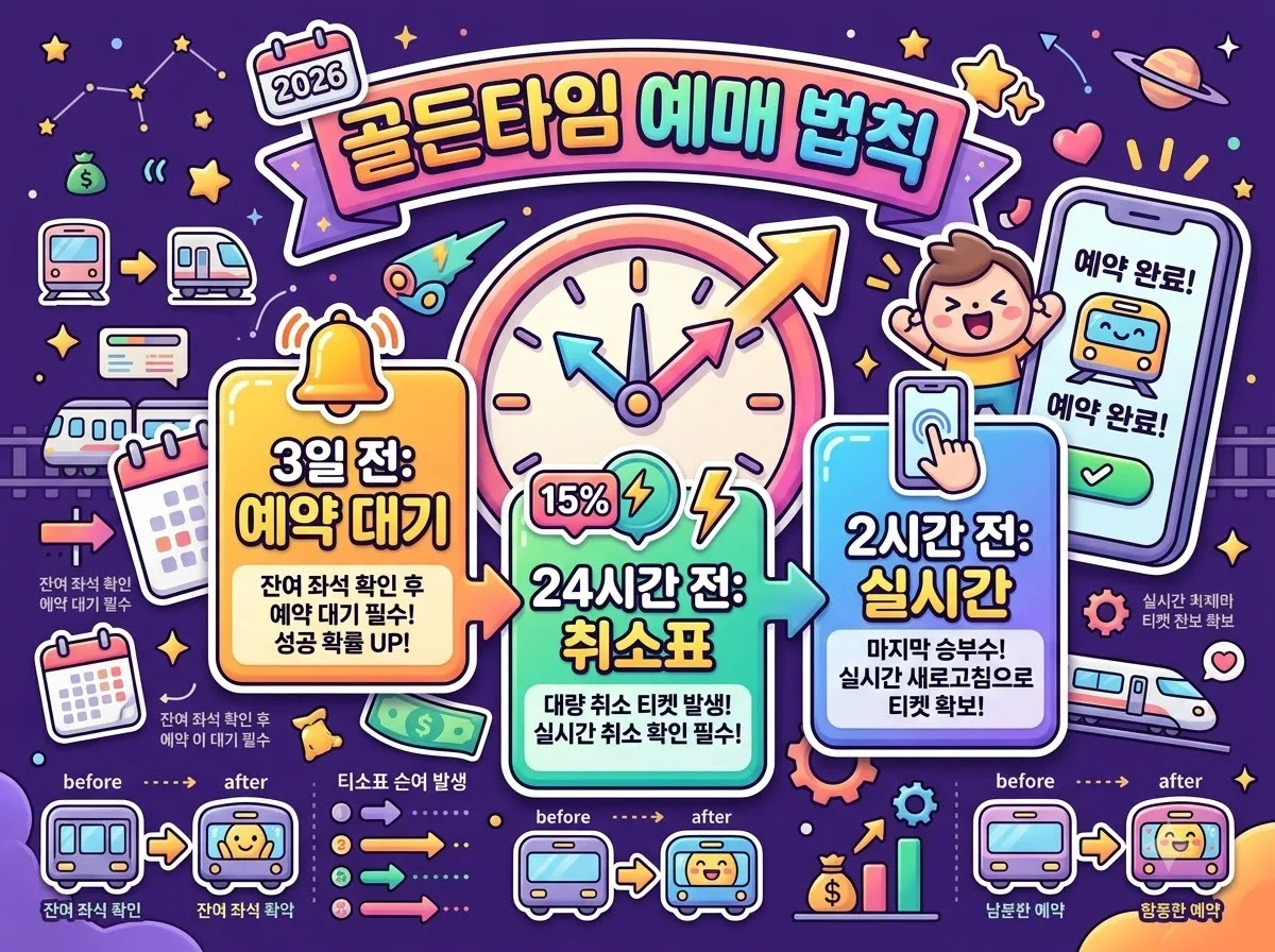 원하는 시간대 기차표 매진 시 해결하는 5가지 예매 방법 (2026년) 이미지 1