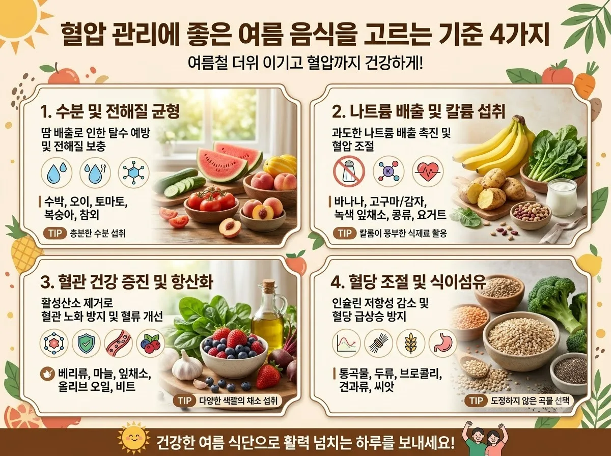 여름 혈압 관리에 도움 되는 수분 많은 음식 3가지와 식사 요령 이미지 2