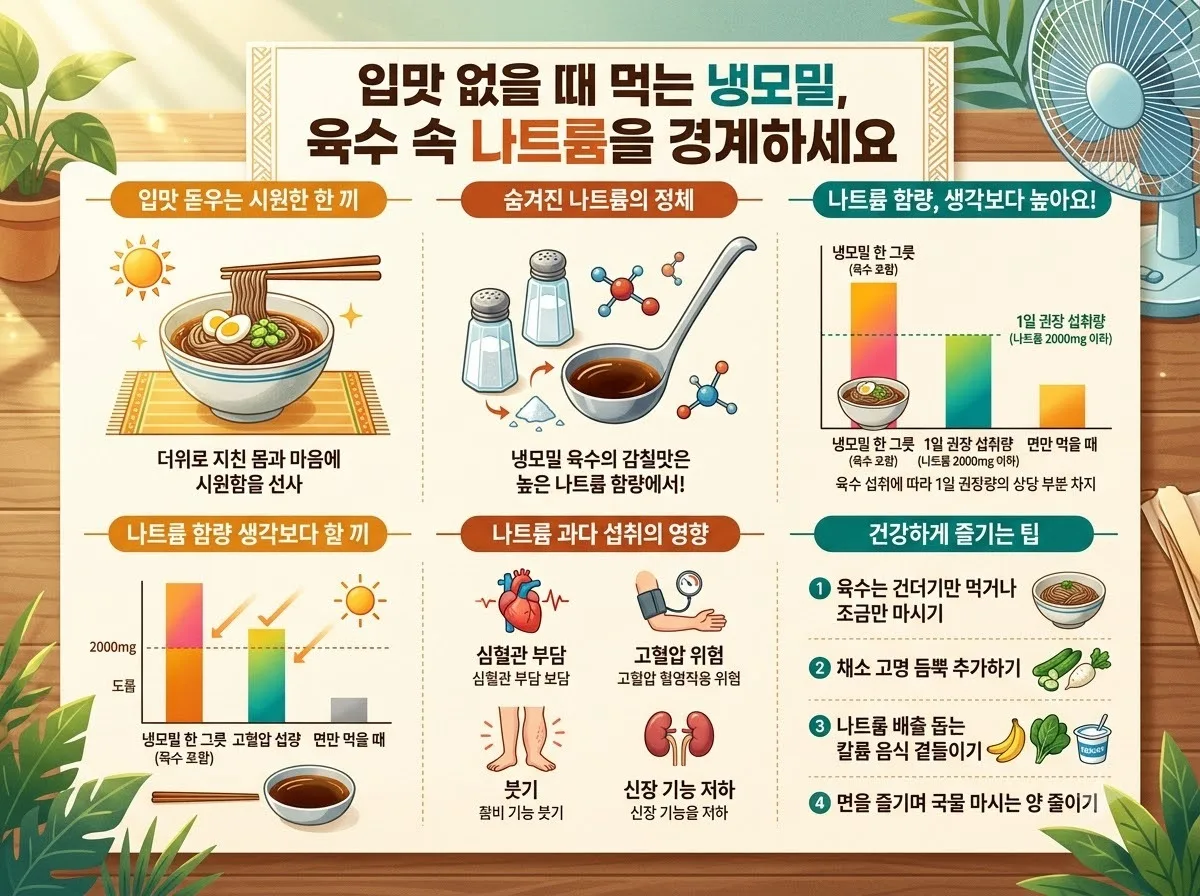 입맛 없을 때 냉모밀 효과는? 2026년 여름 건강하게 먹는 법 이미지 2