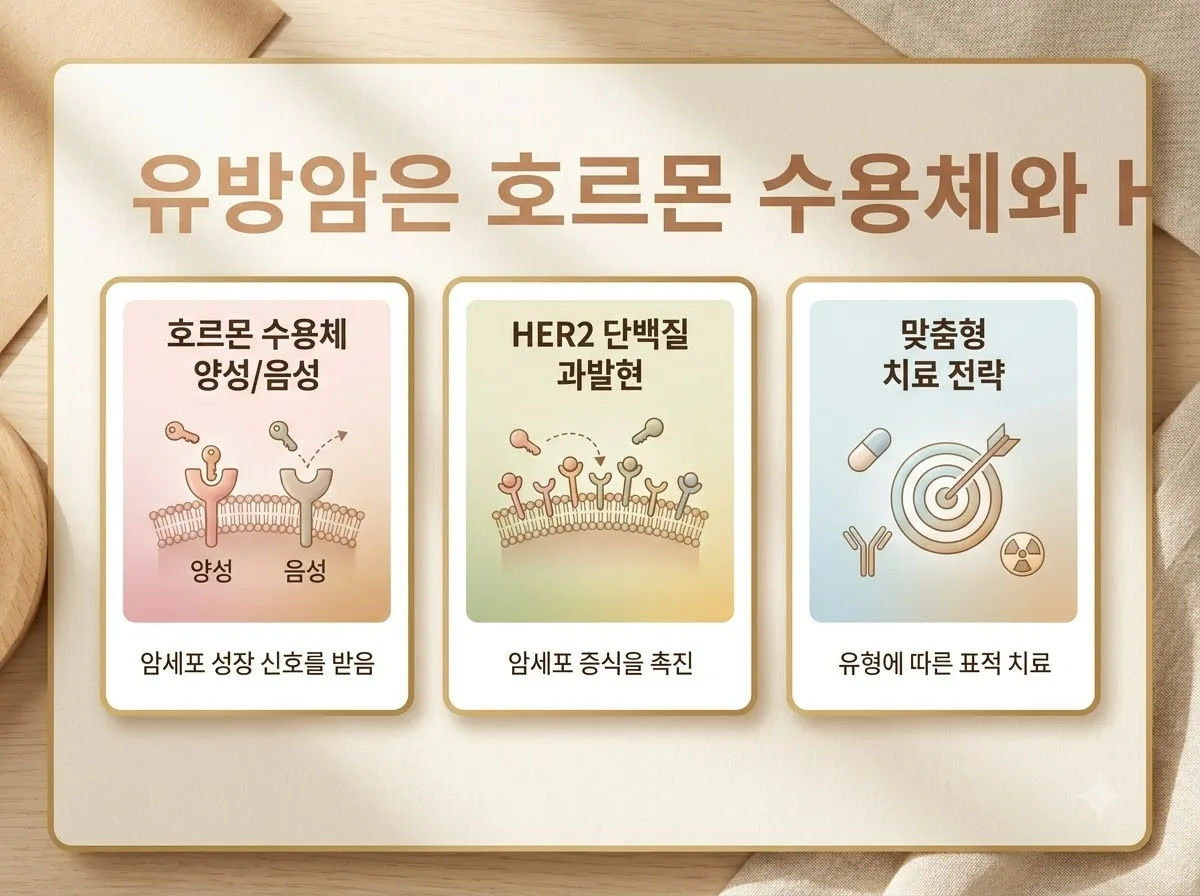 유방암 종류 4가지 특징과 2026년 꼭 확인해야 할 초기 증상