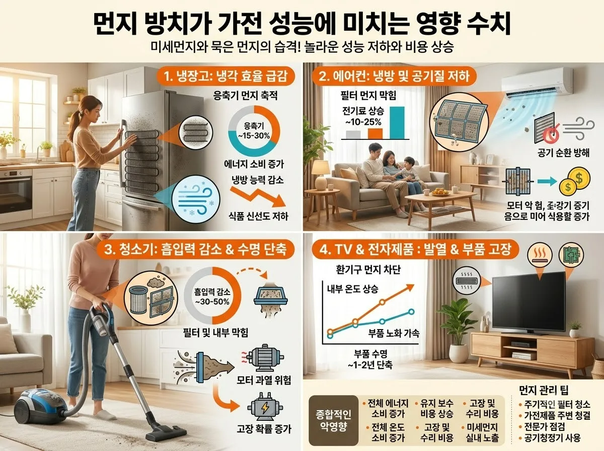 냉장고 뒤쪽 청소와 전기요금 상관관계? 2026년 에너지 손실 막는 팁 이미지 2