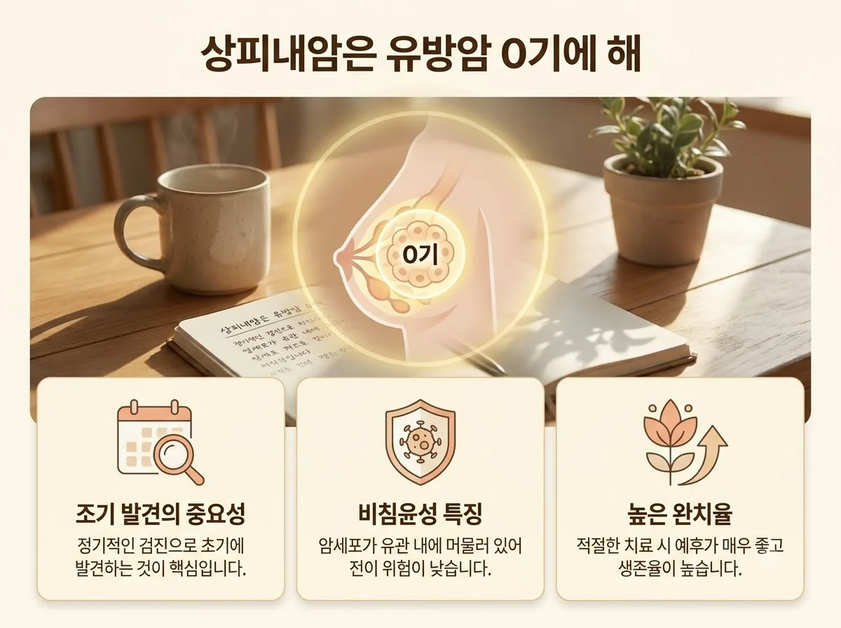상피내암은 유방암 초기인가요? 2026년 기준 0기 암의 진실과 대처법