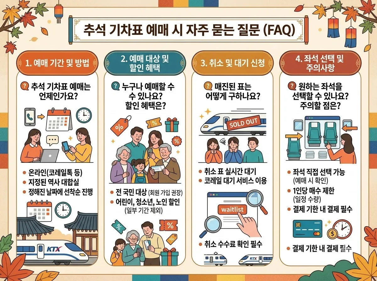 2026 추석 기차표 예매 방법 KTX SRT 통합 일정과 예약 성공 주의점 이미지 2