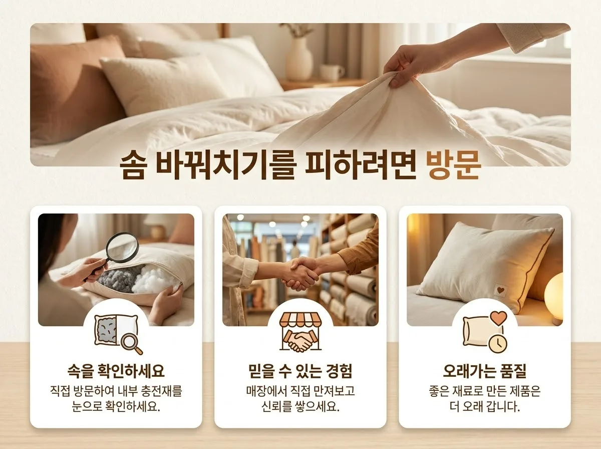 솜틀집 솜 바꿔치기 예방, 2026년 정품 확인을 위한 5가지 필수 체크리스트