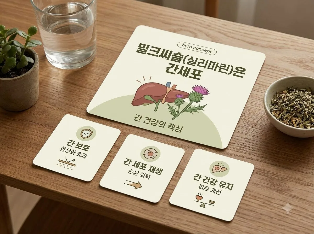 밀크씨슬 비타민B 조합 효과, 2026년 피로 회복 시 꼭 챙길 주의점