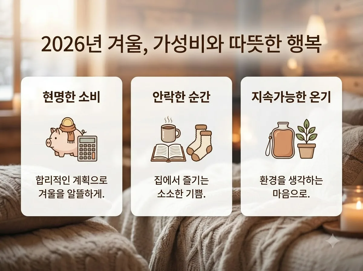 가성비 겨울가전 추천, 추운 집 따뜻하게 만드는 2026년 난방제품 7가지
