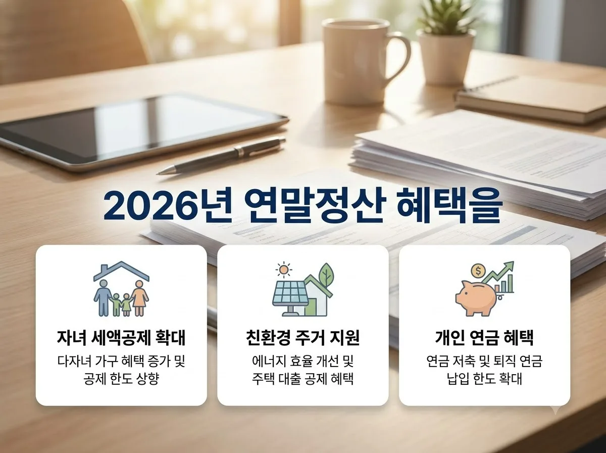 연말정산 세제 혜택 높이는 계좌 점검 3가지 방법: 2026년 직장인 필수 가이드
