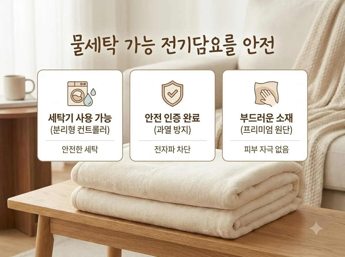 전기담요 세탁 가능 제품 고르는 법 2026년 필수 확인 기준 3가지