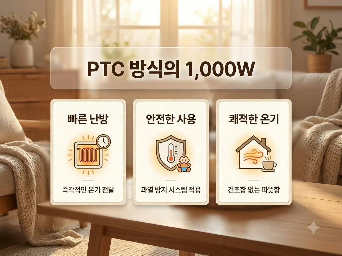 가정용 온풍기 추천, 2026년 난방비 폭탄 피하는 절전형 비교