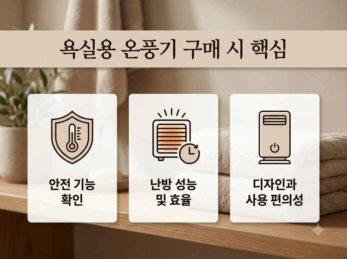 욕실용 온풍기 구매 가이드, 2026년 방수 등급 확인과 안전 선택법