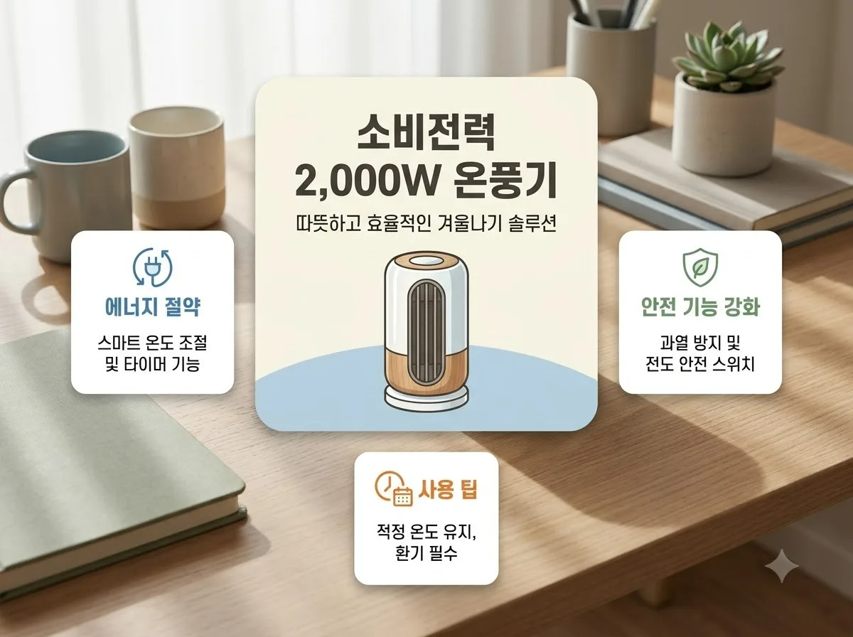온풍기 전기세 계산, 2026년 요금 기준으로 하루 8시간 쓰면 얼마?