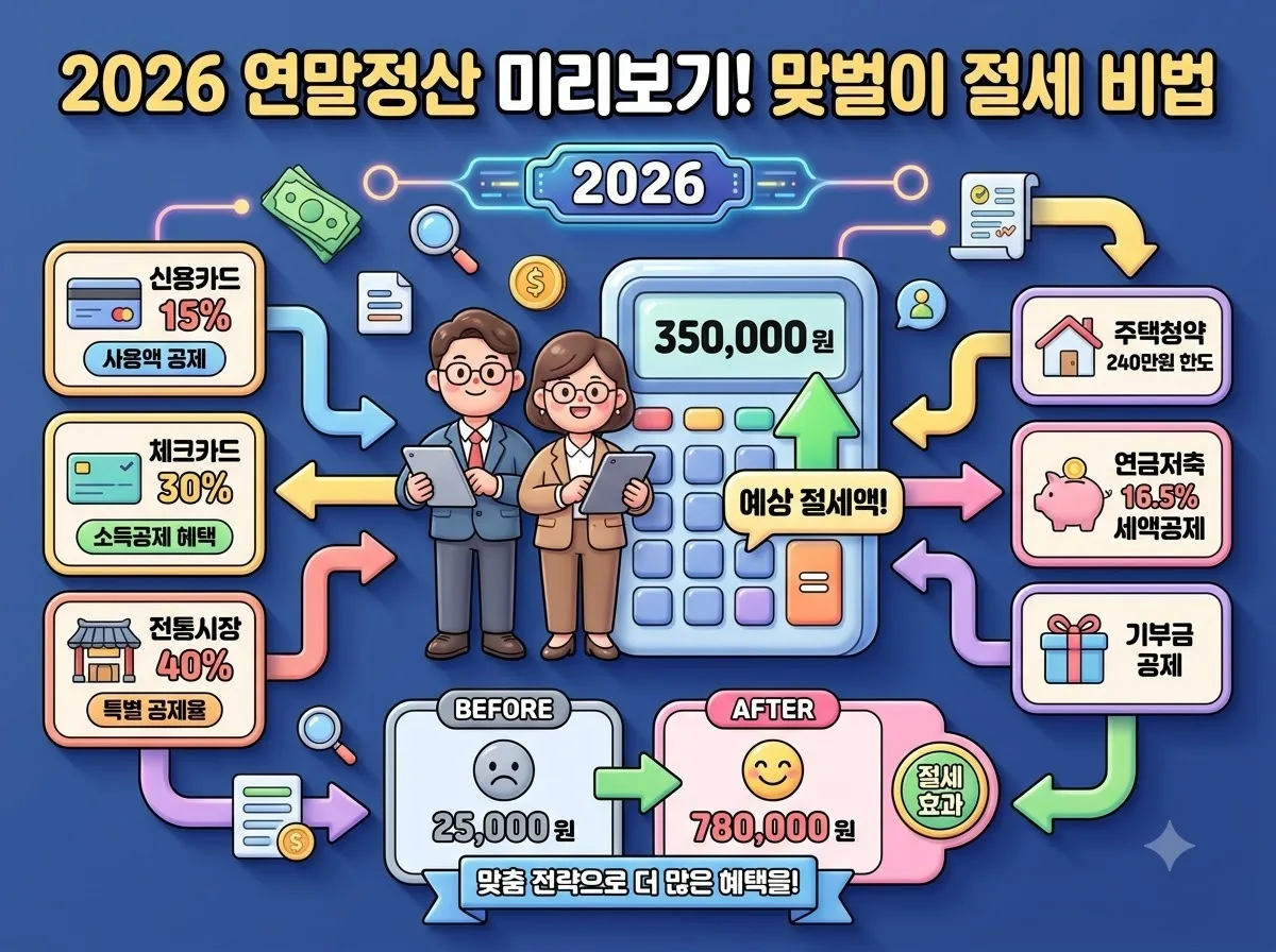 연말정산 미리보기 계산기 활용법, 2026년 맞벌이 부부 절세 전략