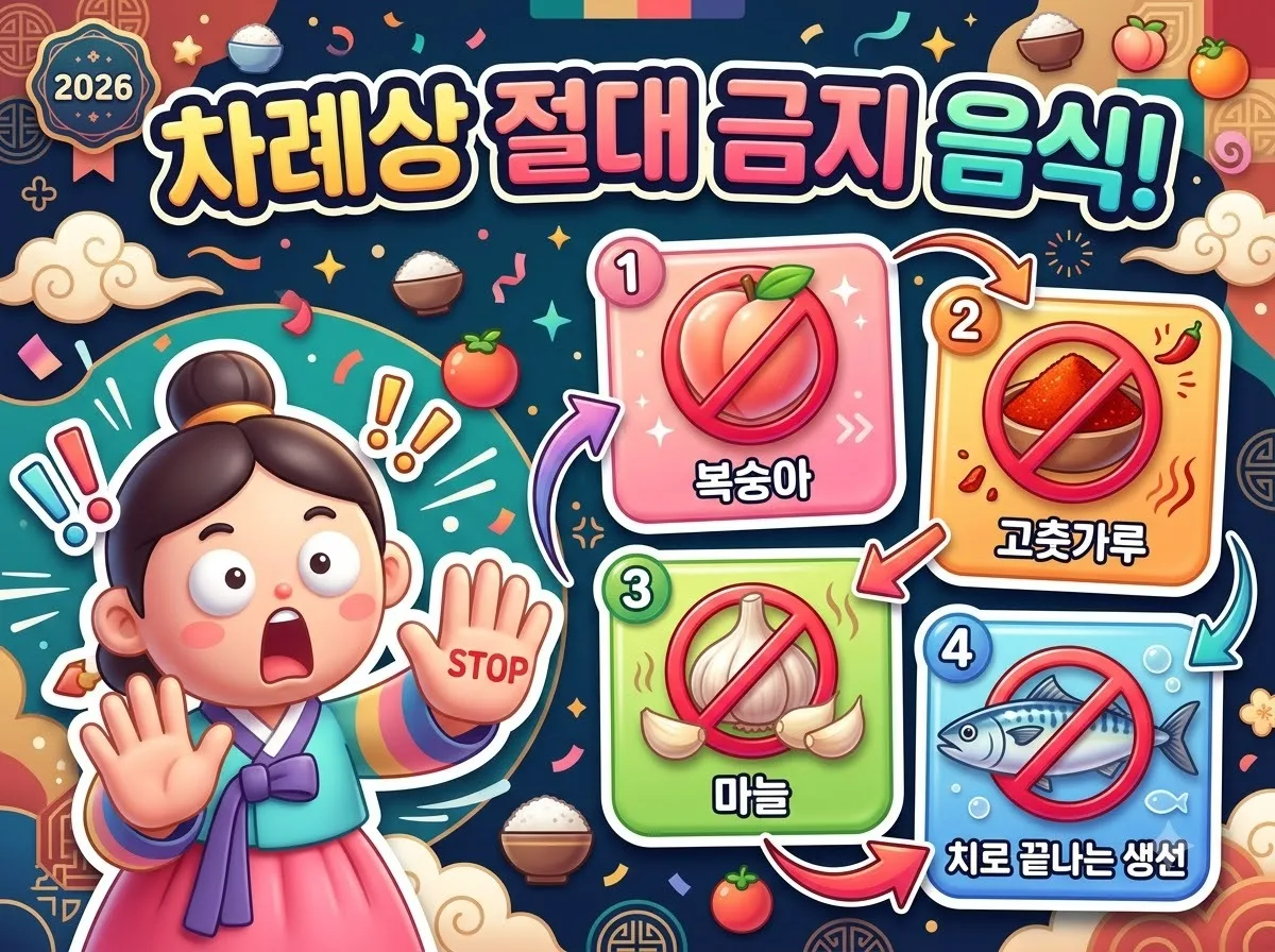 차례상 음식 종류와 2026년 추석 대비 반드시 피해야 할 실수 5가지 이미지 1
