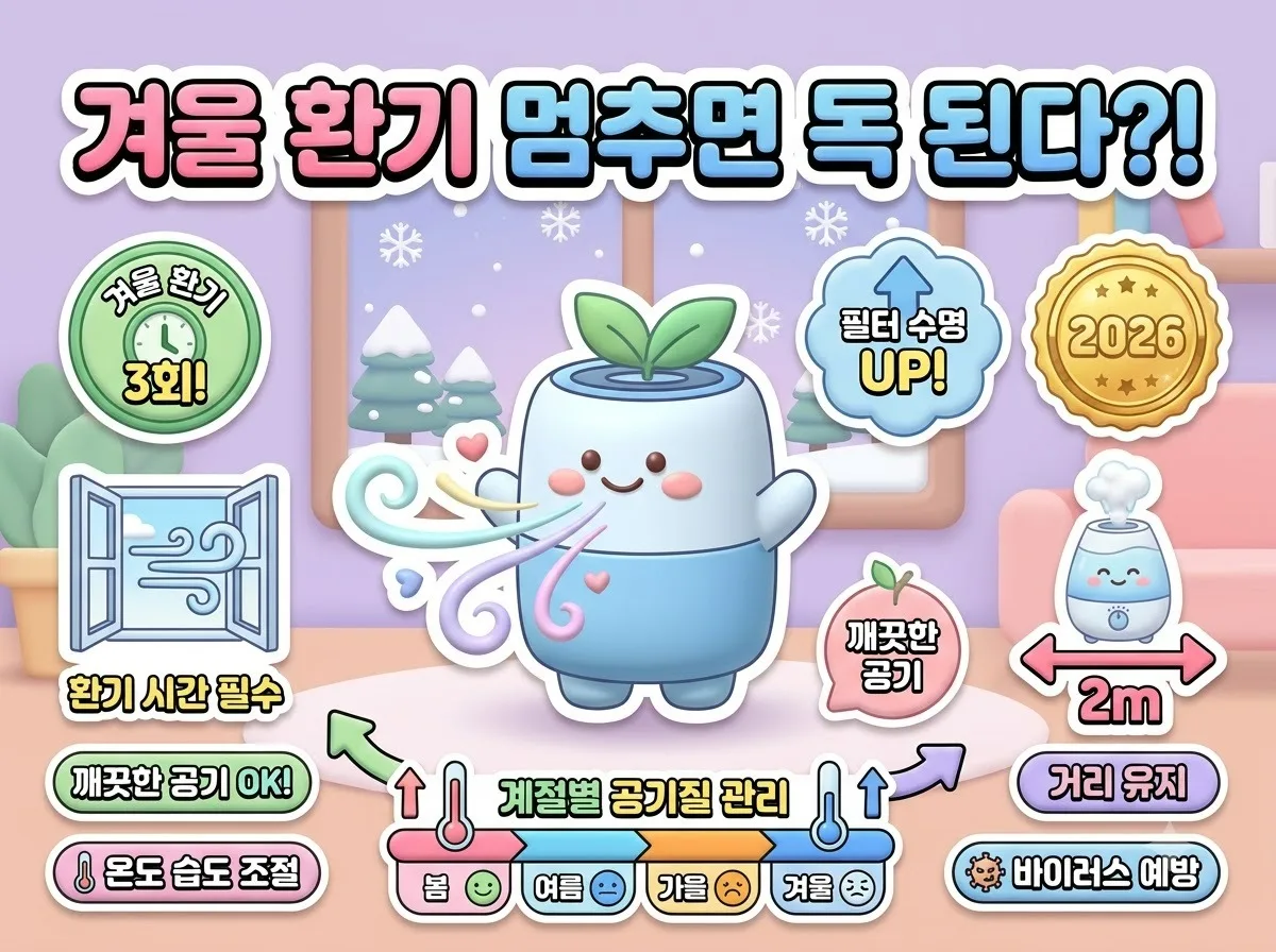 공기청정기 겨울에도 필수일까? 후회 없는 올바른 가동법 3가지