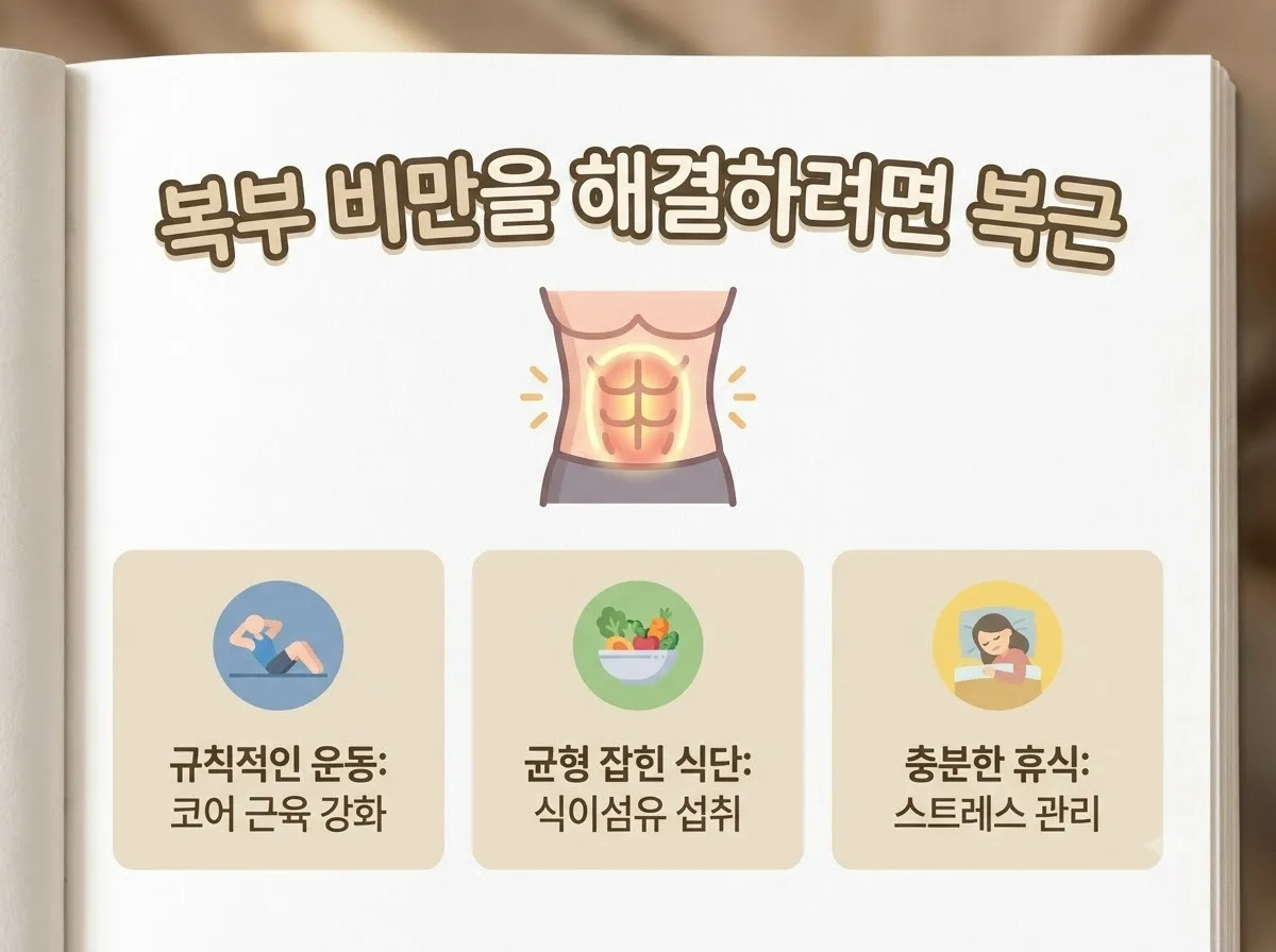 복부 비만 빼는 법, 2026년 효과적인 하체 운동과 주의할 점 3가지