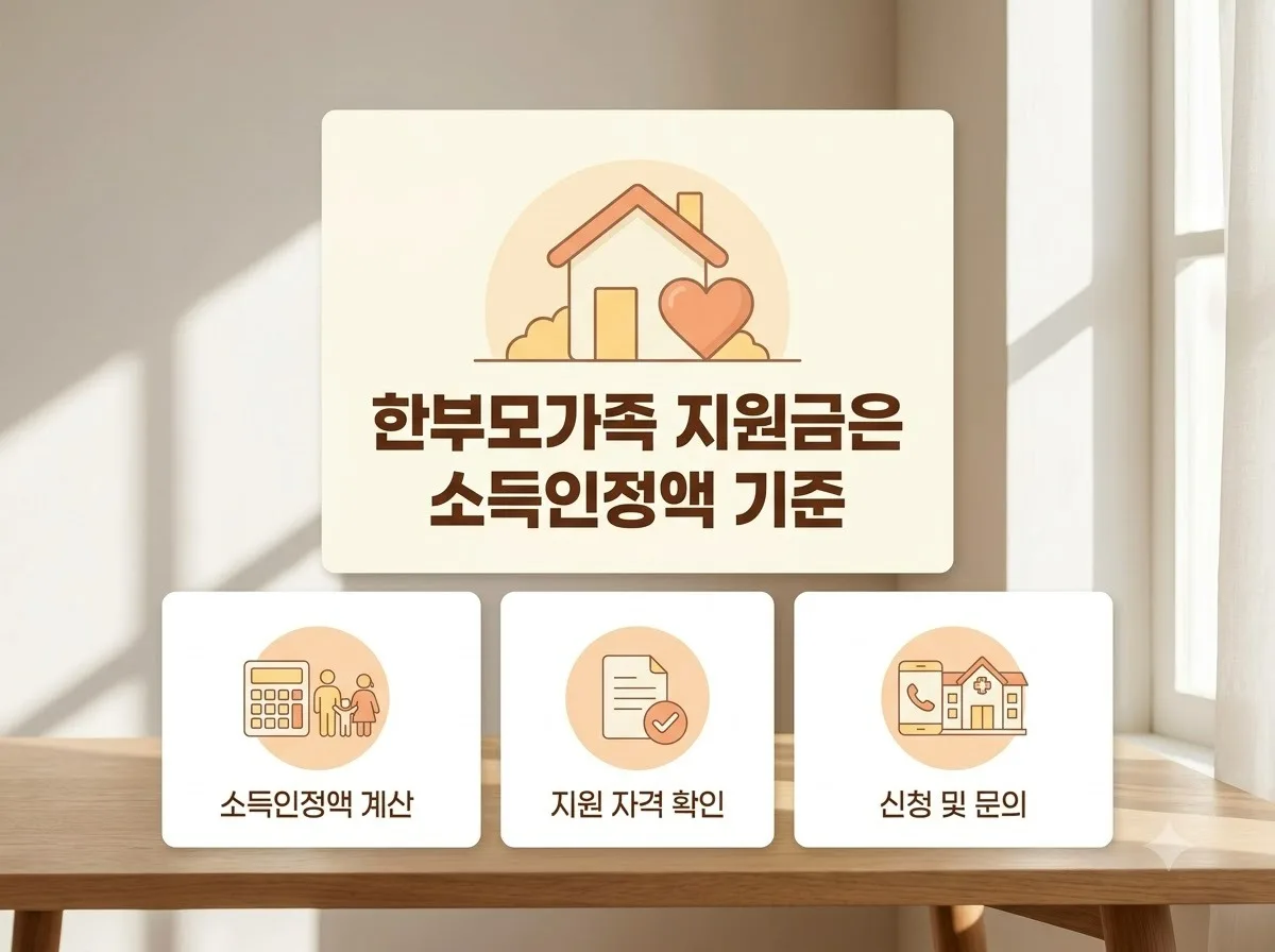 한부모가족 지원금 자격과 아동양육비 신청 기준 3가지 핵심을 요약한 대표 썸네일 이미지