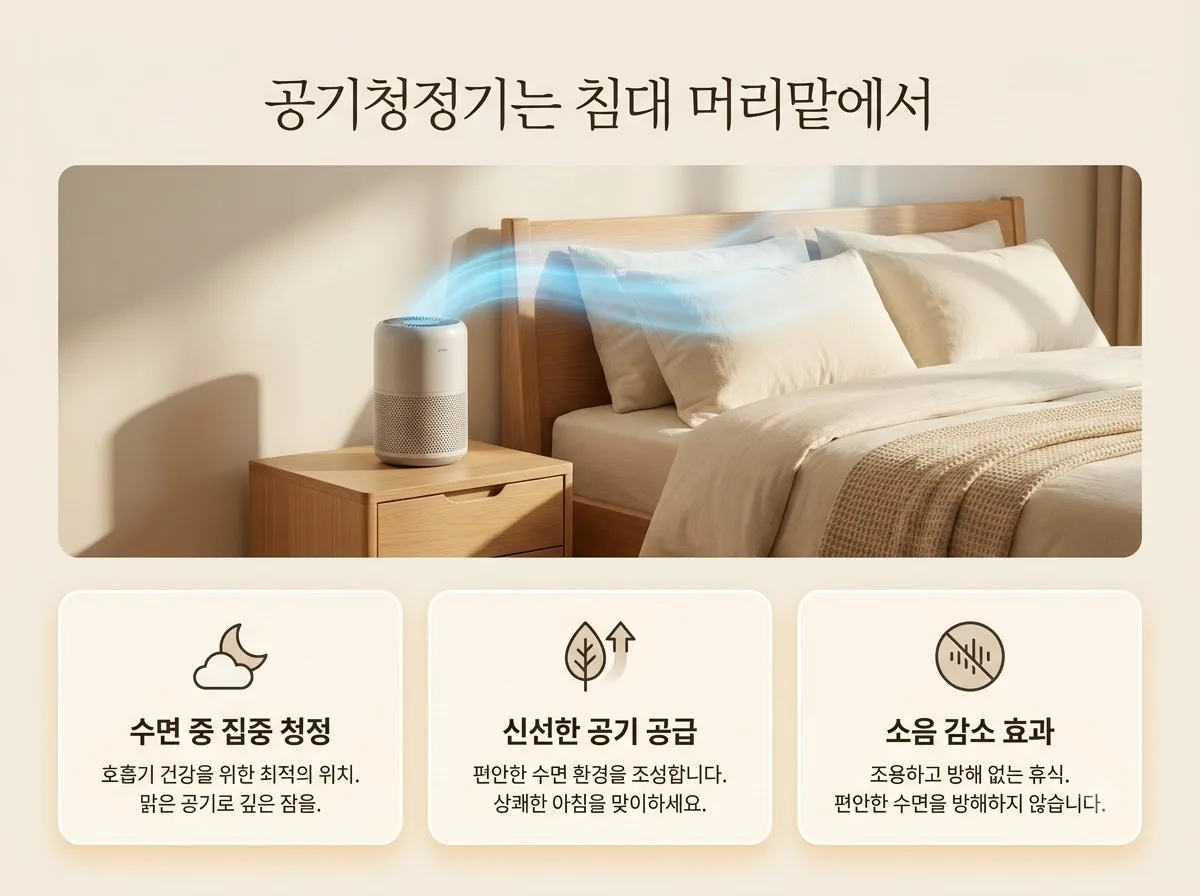 공기청정기 위치, 비염 코막힘 줄이는 최적의 방 배치 3곳
