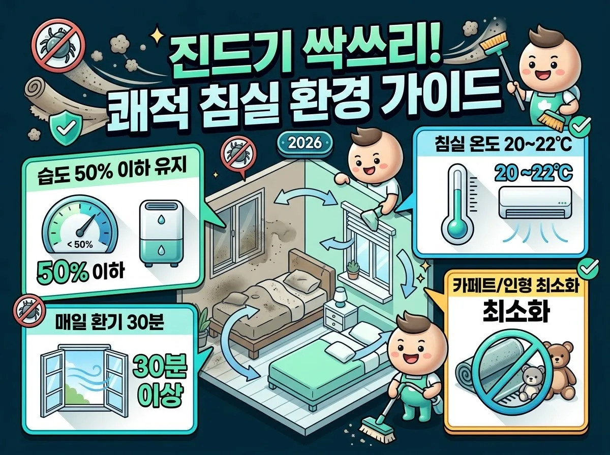 집먼지진드기 퇴치법: 여름 비염 막는 침구 세탁 온도와 주기 이미지 2