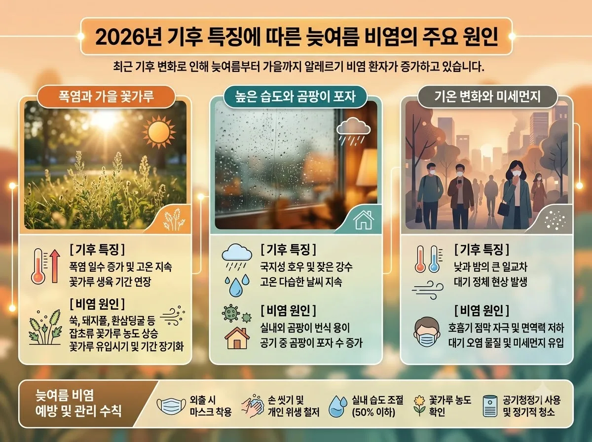 늦은 여름 비염 8월 환절기 콧물·재채기 잡는 5가지 필수 관리법 이미지 2