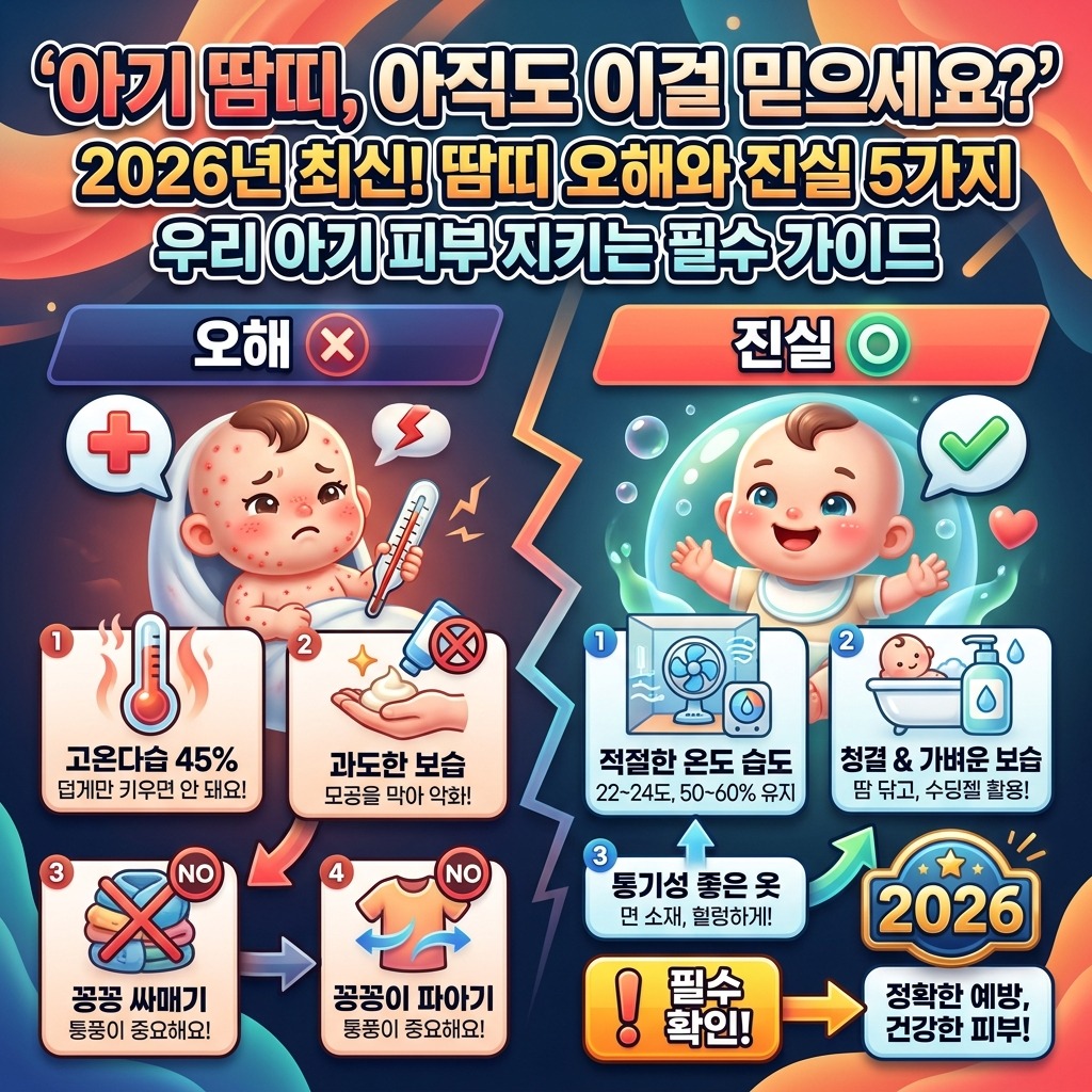 아기 여름 땀띠 관리, 2026년 최신 예방·대처법 5가지 오해와 진실