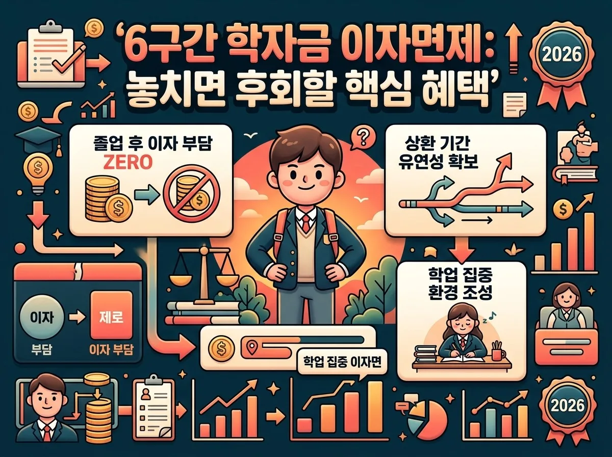 6구간 학자금대출 이자면제: 2026년 2학기 신청 절차와 주의점 이미지 2