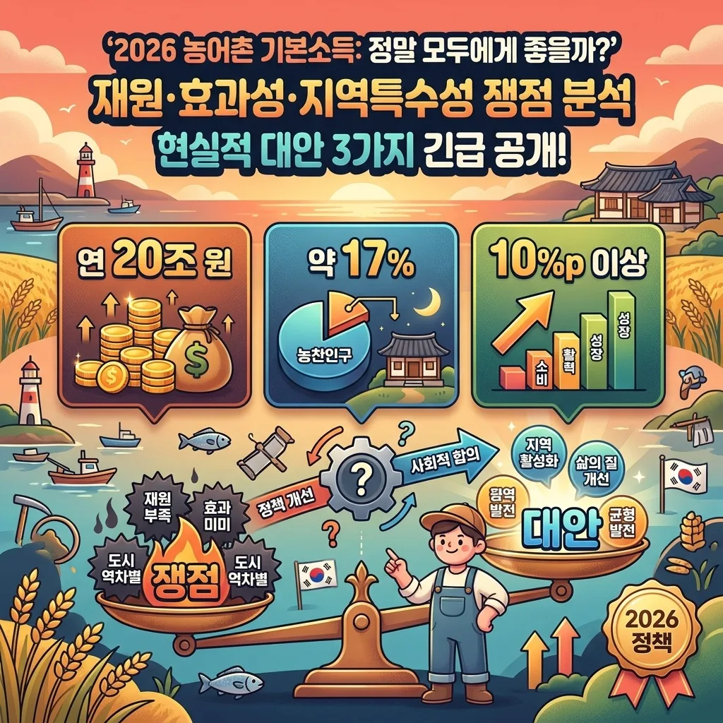 2026 농어촌 기본소득: 쟁점 분석과 현실적 대안 3가지