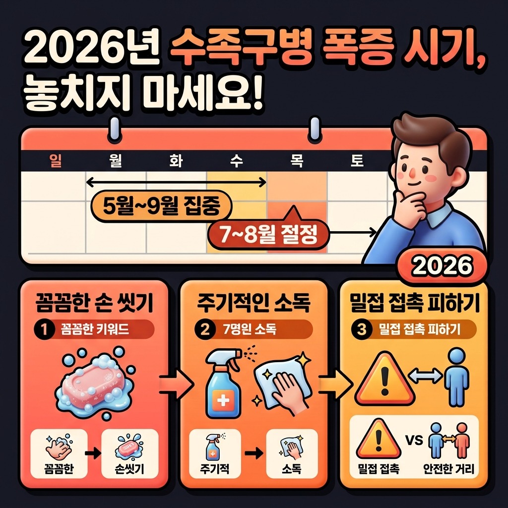 영유아 수족구병 폭증 시기, 2026년 예방과 대처 3가지 오해 이미지 1