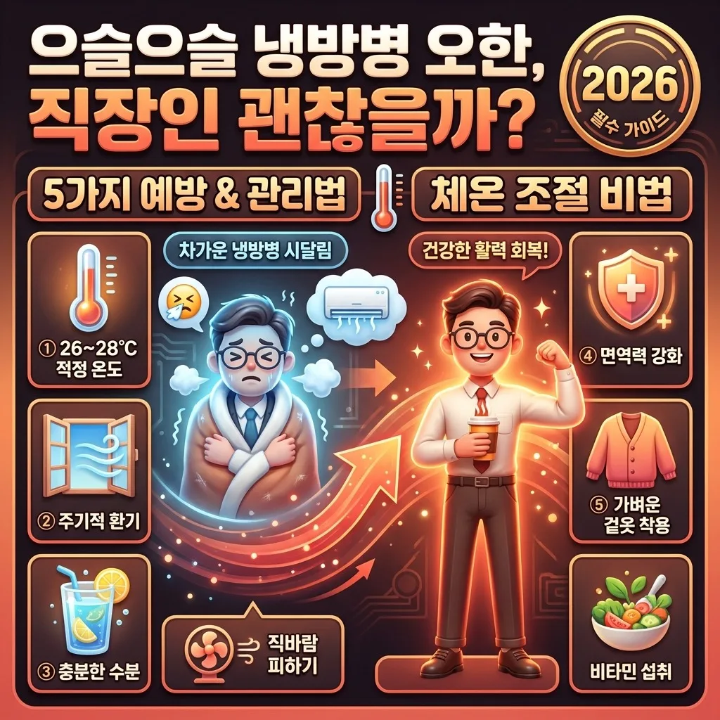 2026년 냉방병 오한, 직장인 위한 5가지 예방 및 관리 가이드