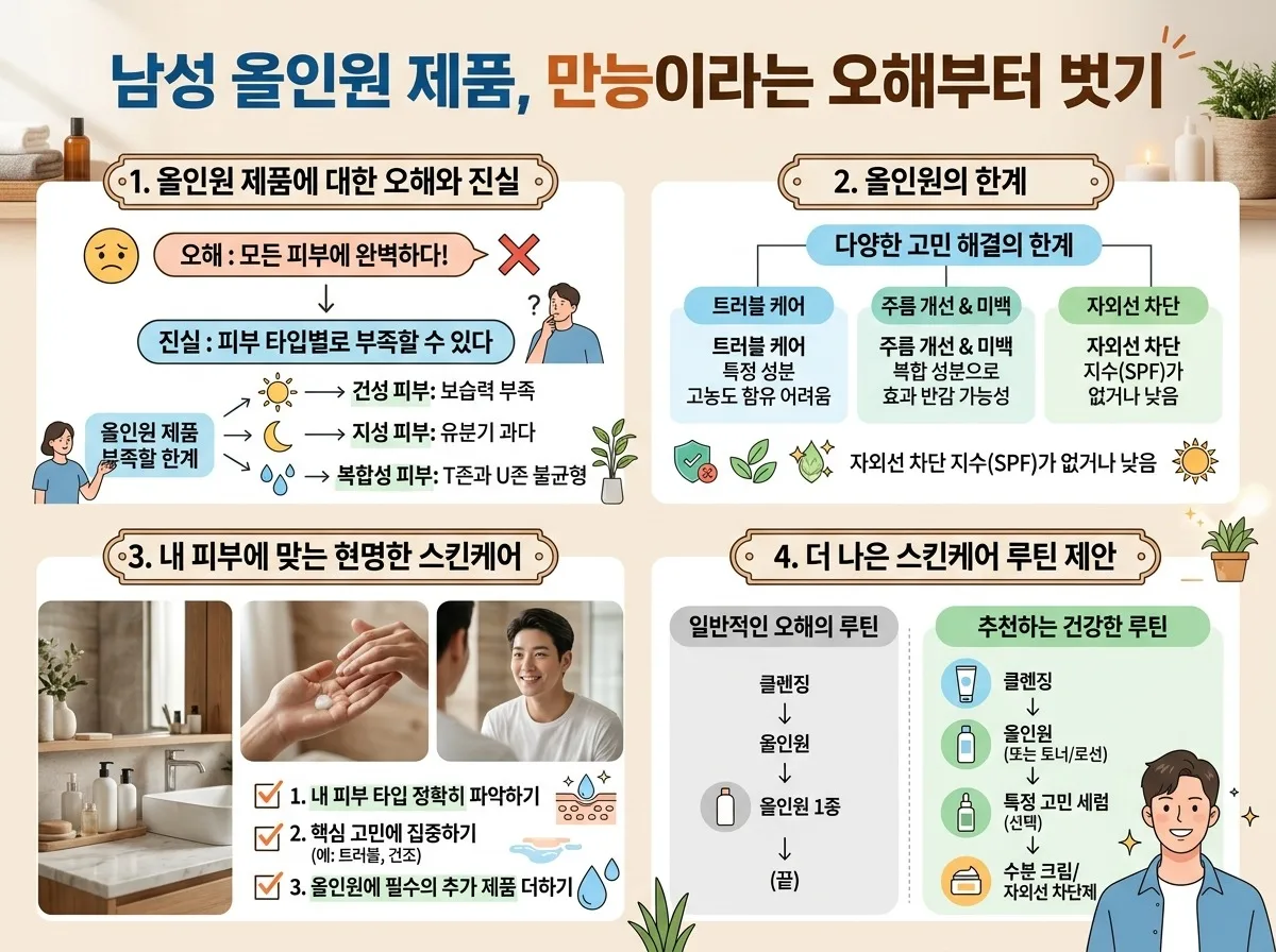남성 미백 모공 블랙헤드 동시 케어: 2026년 현명한 올인원 선택 3가지 이미지 2