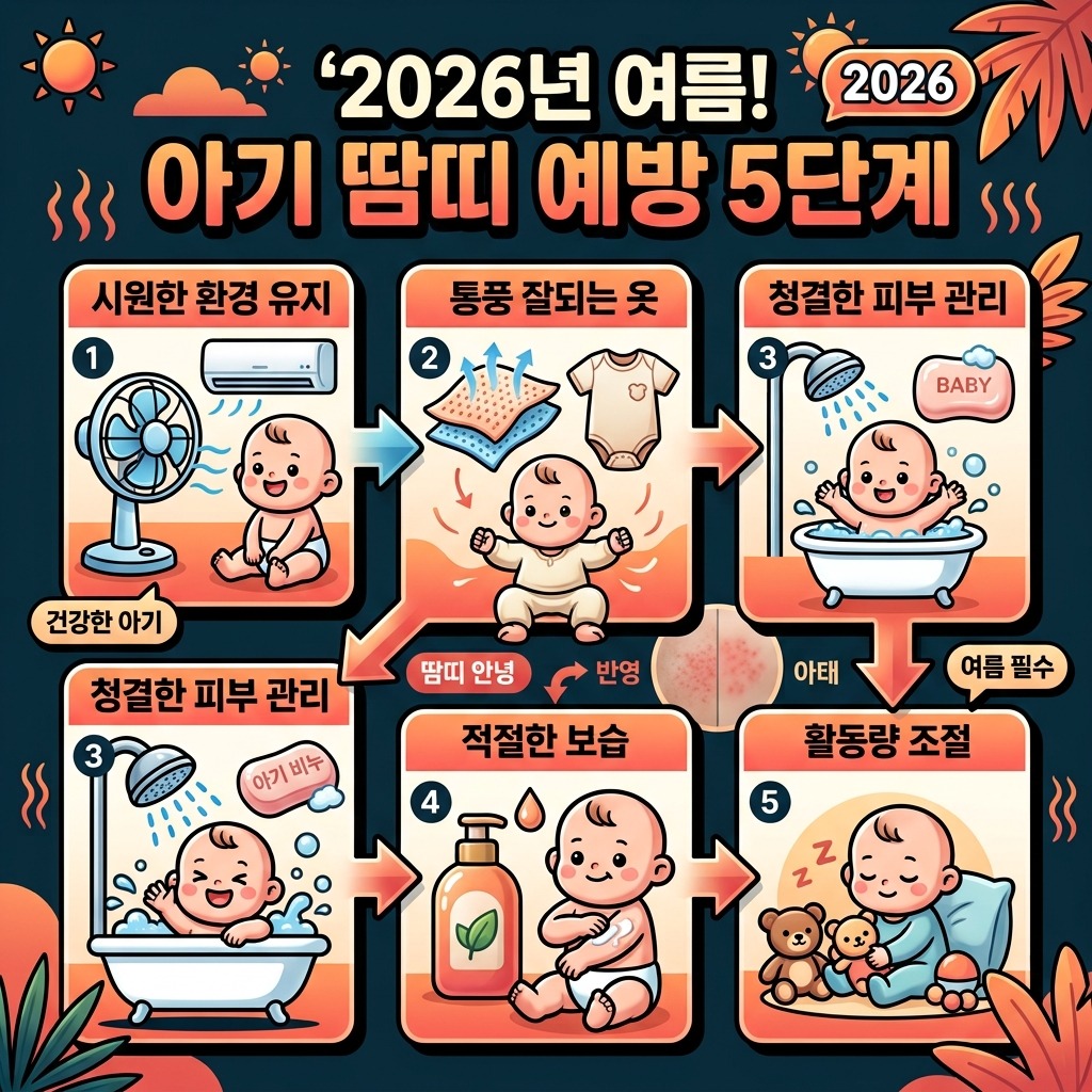 아기 여름 땀띠 관리, 2026년 최신 예방·대처법 5가지 오해와 진실 이미지 1