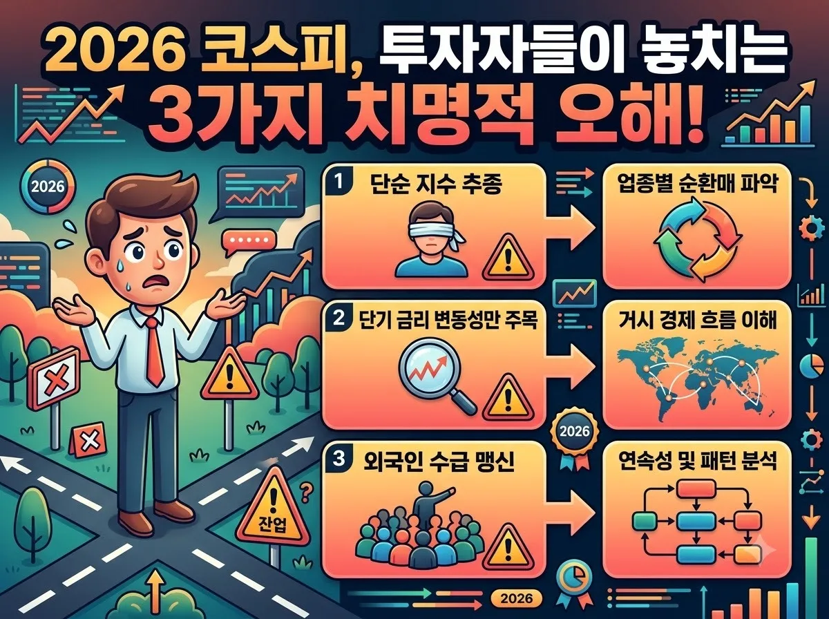 오늘 코스피 지수 변동성 대응법, 2026년 투자자가 놓치는 3가지 함정 이미지 1