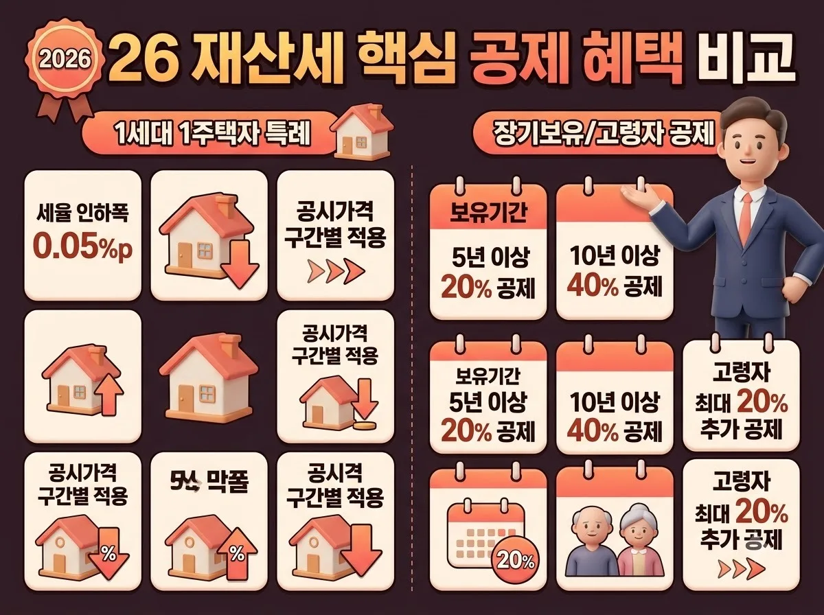 2026 재산세 절세 가이드 공제 감면 혜택으로 세금 부담 줄이는 법 이미지 2