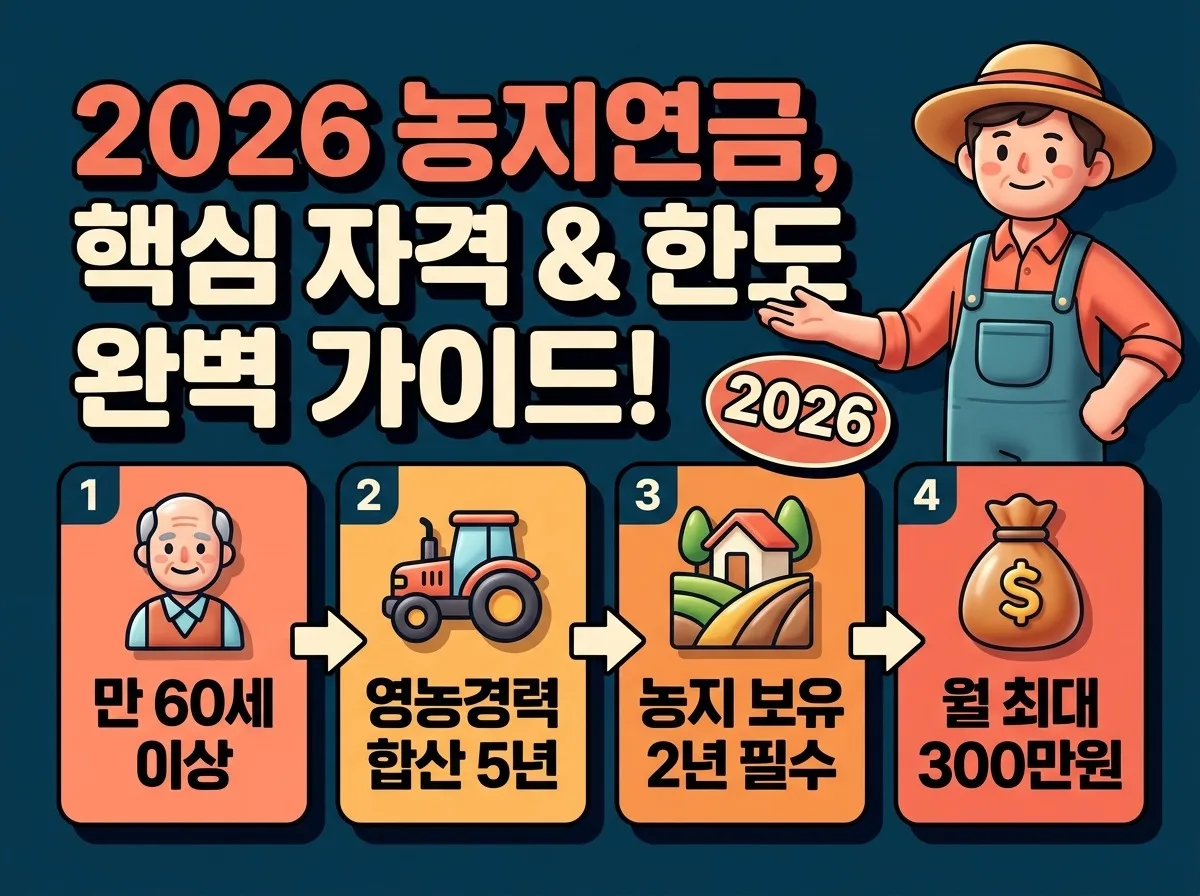 2026 농지연금 가입 전 꼭 볼 변경점과 치명적 실수 3가지 이미지 1