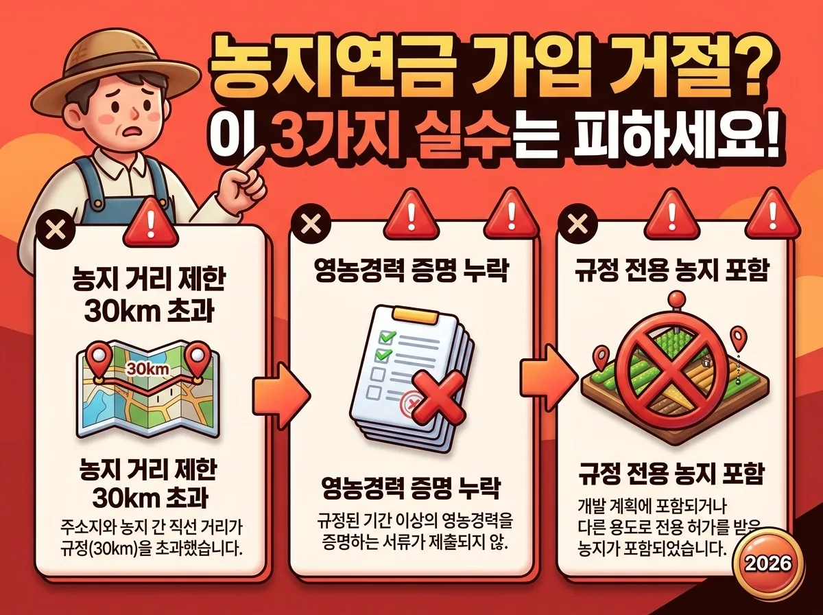 2026 농지연금 가입 전 꼭 볼 변경점과 치명적 실수 3가지 이미지 2