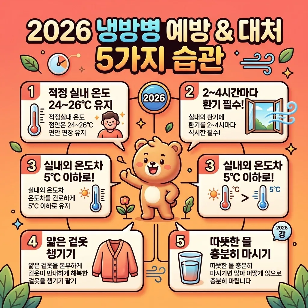 냉방병 오한, 단순 감기와 이렇게 달라요! 2026년 여름 대처법 이미지 2