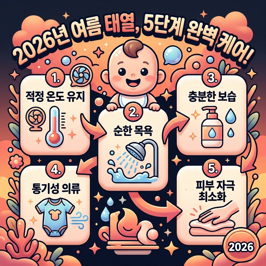 신생아 여름 태열, 2026년 최신 관리법 5가지 오해와 진실 이미지 2