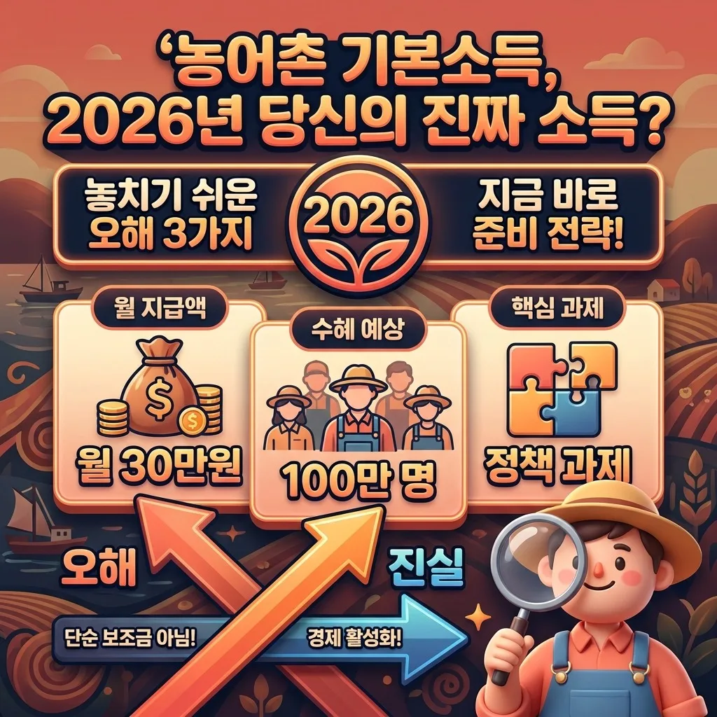 2026 농어촌 기본소득, 놓치기 쉬운 3가지 오해와 준비 전략