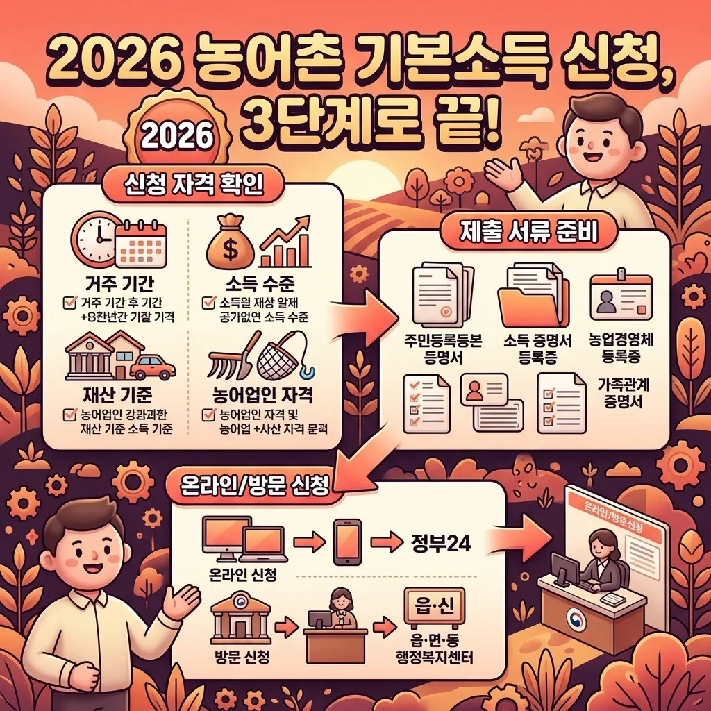 2026 농어촌 기본소득: 신청 자격부터 혜택까지 3가지 오해와 주의점 이미지 1