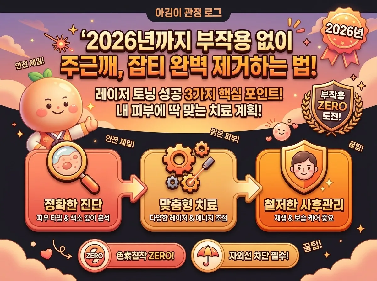 2026년 레이저 토닝, 기미 잡티 제거 부작용 없이 성공하는 3가지 핵심