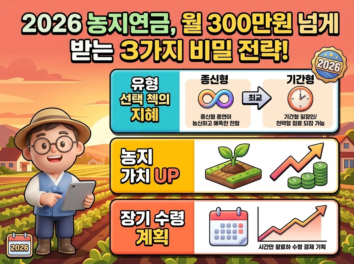 2026 농지연금 자격 조건과 수령액 높이는 3가지 핵심 세부 전략 이미지 2